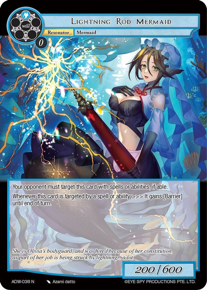 Lightning Rod Mermaid, Standard, front