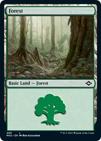Forest (489) (Foil Etched), Modern Horizons 2