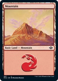 Mountain (487) (Foil Etched), Modern Horizons 2