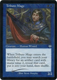 Tribute Mage (Retro Frame) (Foil Etched), Modern Horizons