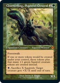 Chatterfang, Squirrel General (Retro Frame) (Foil Etched), Modern Horizons 2