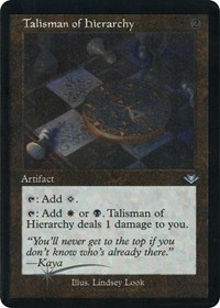 Talisman of Hierarchy (Retro Frame) (Foil Etched), Modern Horizons