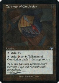 Talisman of Conviction (Retro Frame) (Foil Etched), Modern Horizons