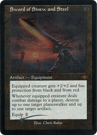 Sword of Sinew and Steel (Retro Frame) (Foil Etched), Modern Horizons