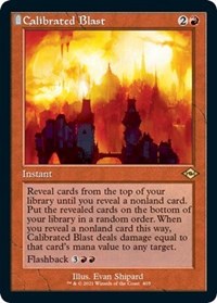 Calibrated Blast (Retro Frame) (Foil Etched), Modern Horizons 2