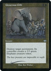 Generous Gift (Retro Frame) (Foil Etched), Modern Horizons