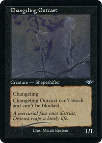 Changeling Outcast (Retro Frame) (Foil Etched), Modern Horizons