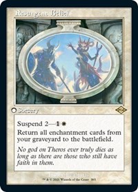 Resurgent Belief (Retro Frame) (Foil Etched), Modern Horizons 2