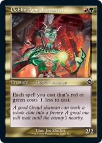 Goblin Anarchomancer (Retro Frame) (Foil Etched), Modern Horizons 2
