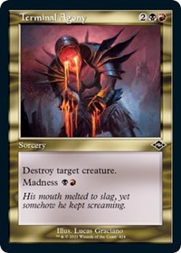Terminal Agony (Retro Frame) (Foil Etched), Modern Horizons 2