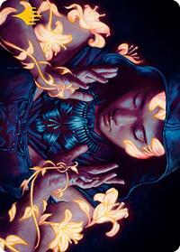 Blossoming Calm Art Card (Gold-Stamped), Art Series: Modern Horizons 2