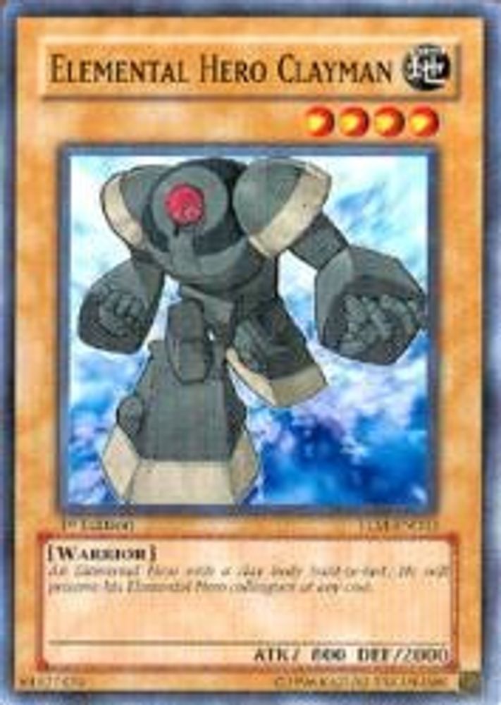 Elemental Hero Clayman, 1st-edition, front