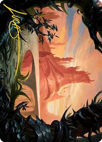 Slagwoods Bridge Art Card (Gold-Stamped Signature), Art Series: Modern Horizons 2