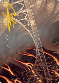 Rustvale Bridge Art Card (Gold-Stamped Signature), Art Series: Modern Horizons 2