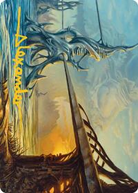 Razortide Bridge Art Card (Gold-Stamped Signature), Art Series: Modern Horizons 2