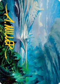 Goldmire Bridge Art Card (Gold-Stamped Signature), Art Series: Modern Horizons 2