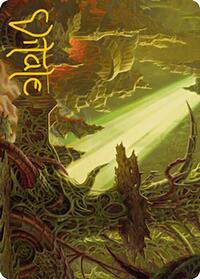 Darkmoss Bridge Art Card (Gold-Stamped Signature), Art Series: Modern Horizons 2