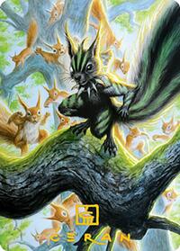 Chatterfang, Squirrel General Art Card (67/81) (Gold-Stamped Signature), Art Series: Modern Horizons 2
