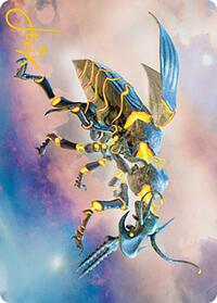 Zabaz, the Glimmerwasp Art Card (Gold-Stamped Signature), Art Series: Modern Horizons 2