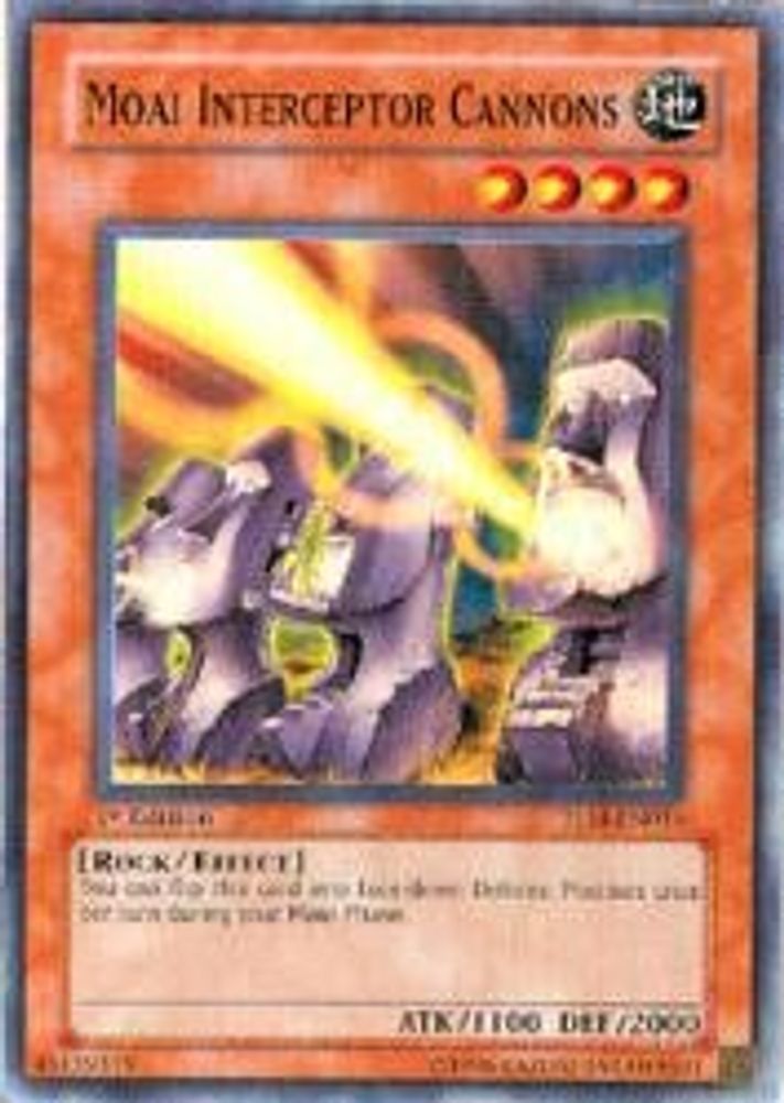 Moai Interceptor Cannons, 1st-edition, front