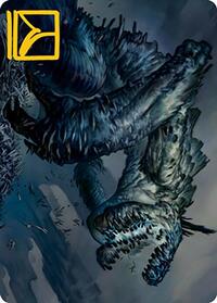 Necrogoyf Art Card (Gold-Stamped Signature), Art Series: Modern Horizons 2