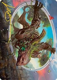 Gaea's Will Art Card (Gold-Stamped Signature), Art Series: Modern Horizons 2