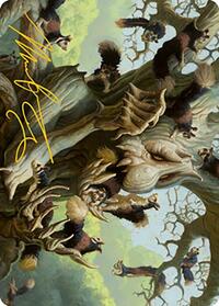 Scurry Oak Art Card (Gold-Stamped Signature), Art Series: Modern Horizons 2