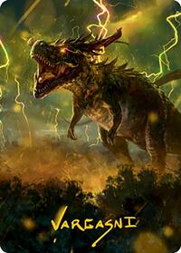 Thrasta, Tempest's Roar Art Card (42/81) (Gold-Stamped Signature), Art Series: Modern Horizons 2