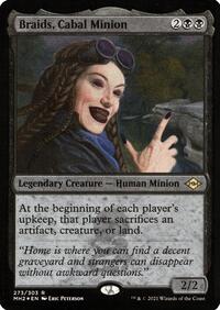 Braids, Cabal Minion (Foil Etched), Modern Horizons 2