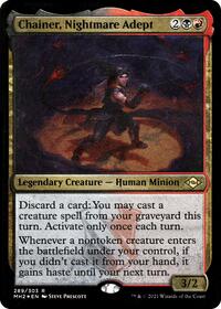 Chainer, Nightmare Adept (Foil Etched), Modern Horizons 2