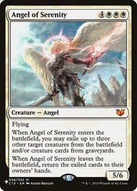 Angel of Serenity (C15), The List Reprints