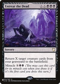 Entreat the Dead, The List Reprints