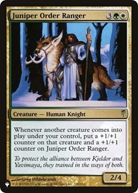 Juniper Order Ranger, The List Reprints