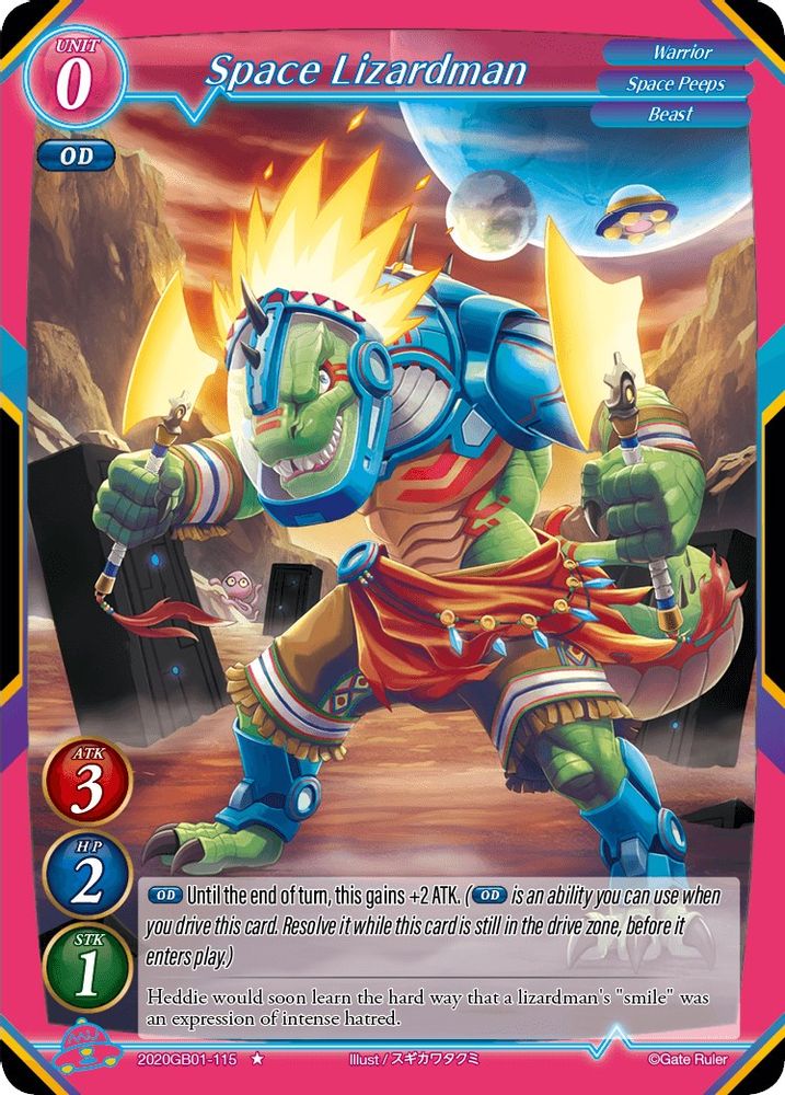 Space Lizardman, Standard, front