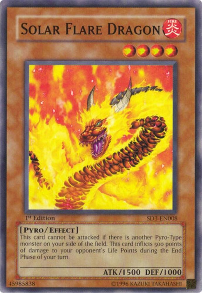 Solar Flare Dragon, 1st-edition, front