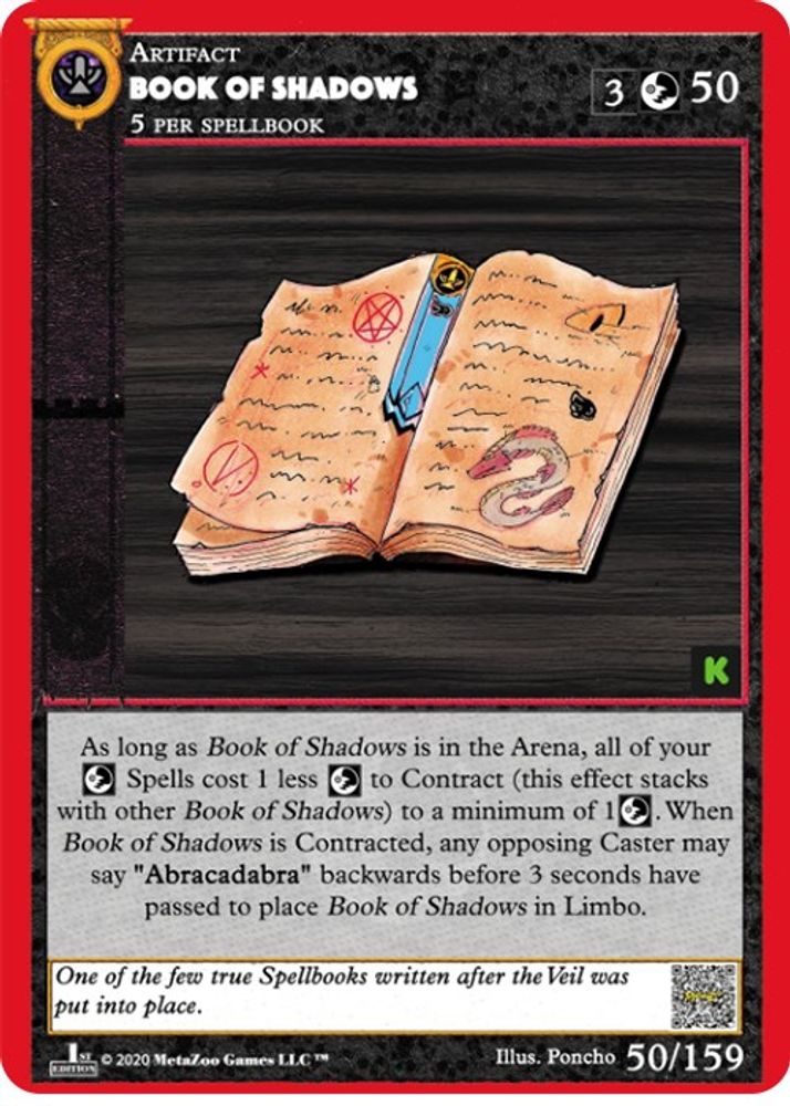 Book Of Shadows, Standard, front