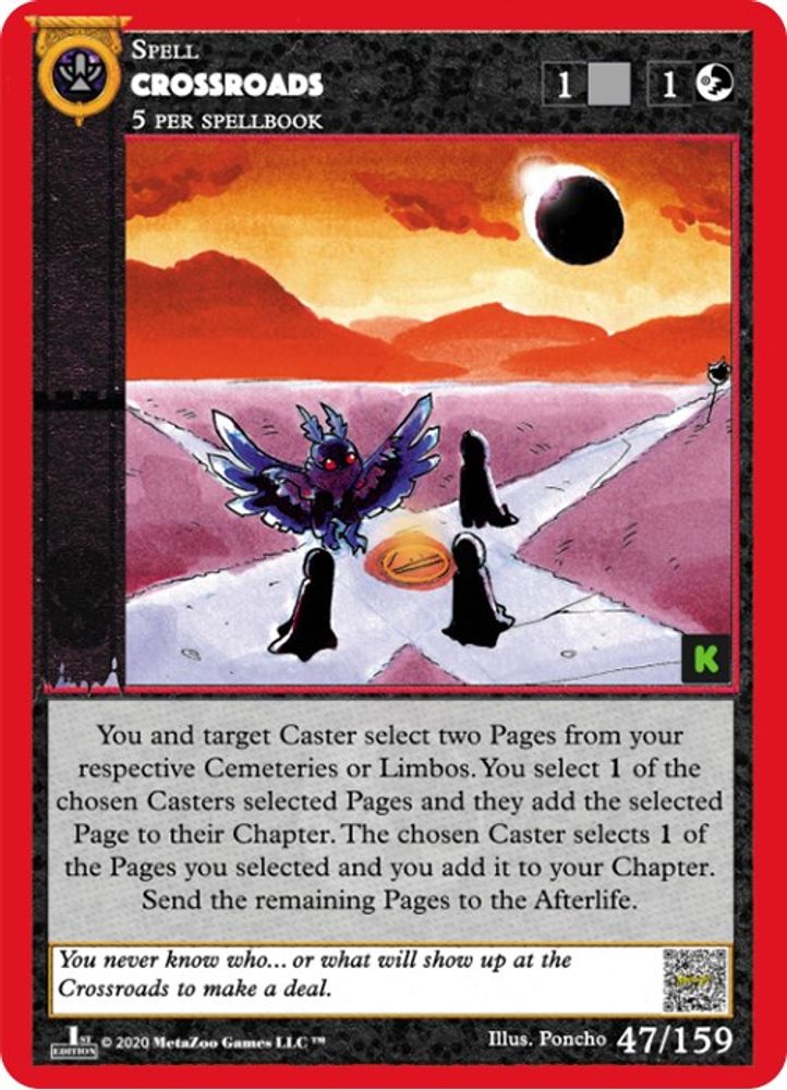 Crossroads, Standard, front