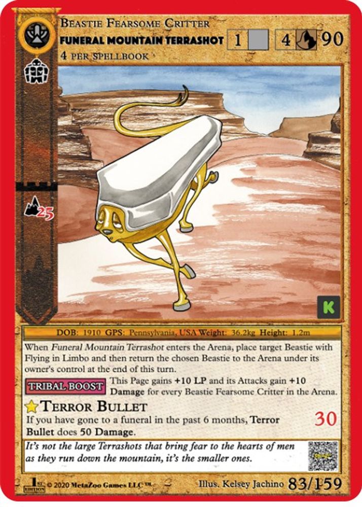 Funeral Mountain Terrashot, Standard, front