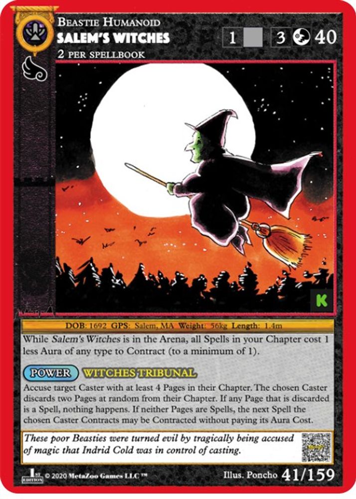 Salem's Witches, Standard, front