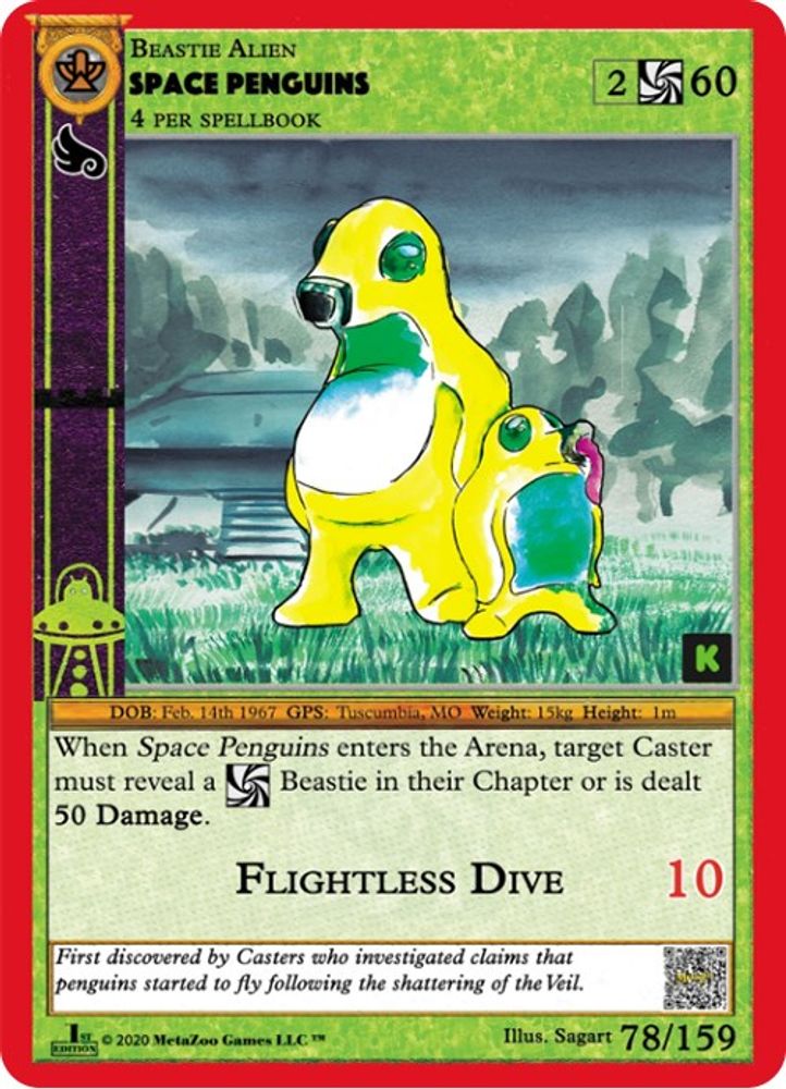 Space Penguins, Standard, front