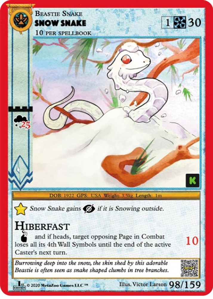 Snow Snake, Standard, front