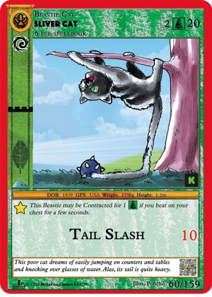 Sliver Cat, Standard, front