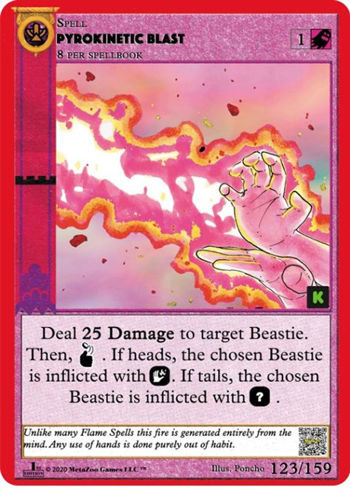 Pyrokinetic Blast, Standard, front