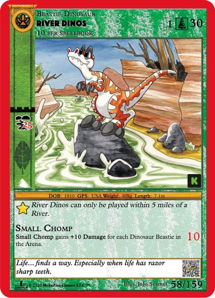 River Dinos, Standard, front