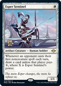 Esper Sentinel, Prerelease Cards