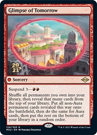 Glimpse of Tomorrow, Prerelease Cards