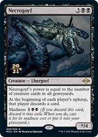 Necrogoyf, Prerelease Cards