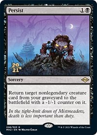 Persist, Prerelease Cards