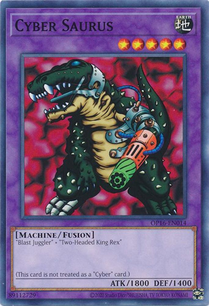 Cyber Saurus, Unlimited, front