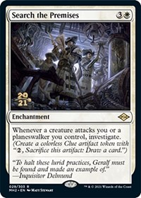 Search the Premises, Prerelease Cards